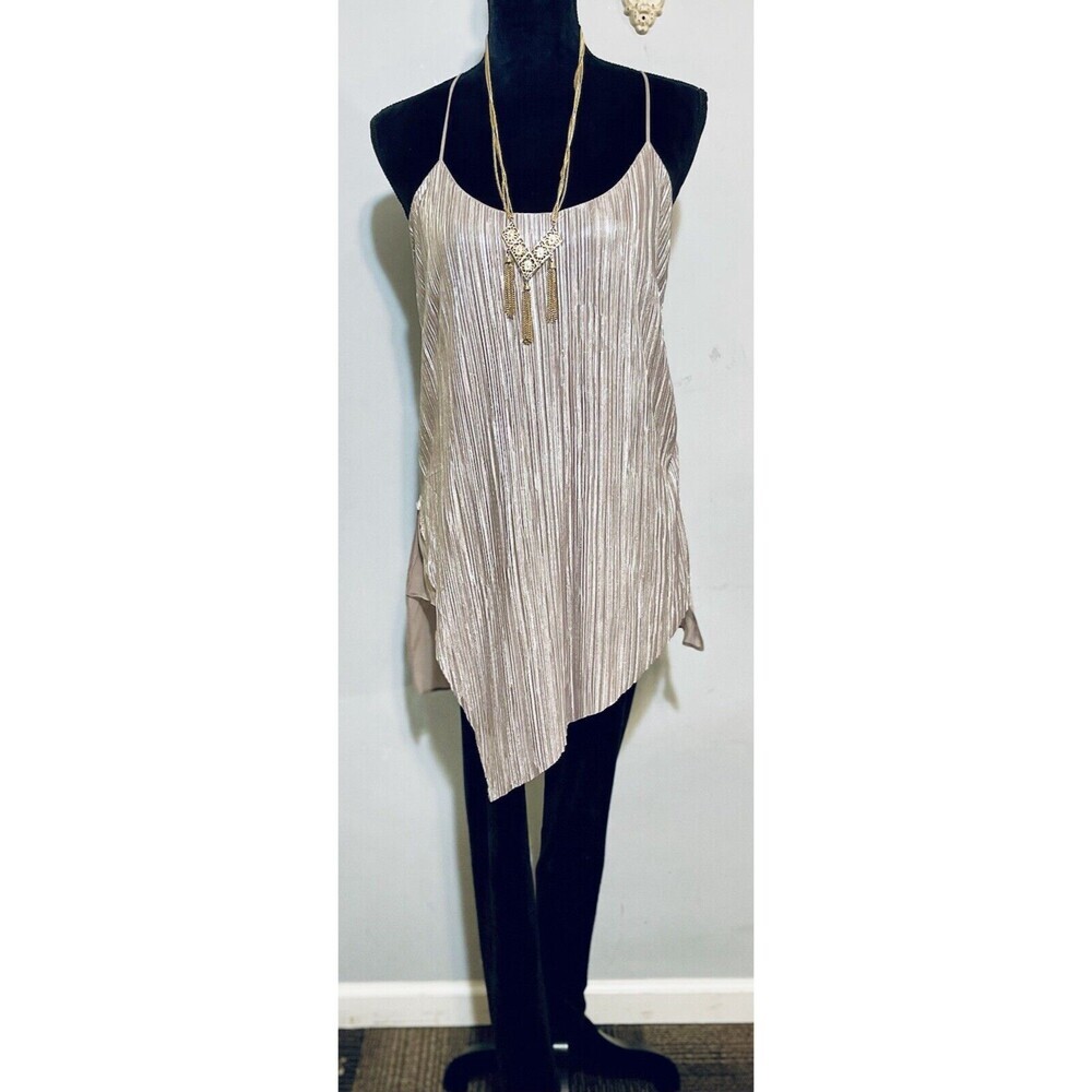 Womens Outfit SzS Fall Holidays Gold Oversized Tank Black Velour Leggings Soft